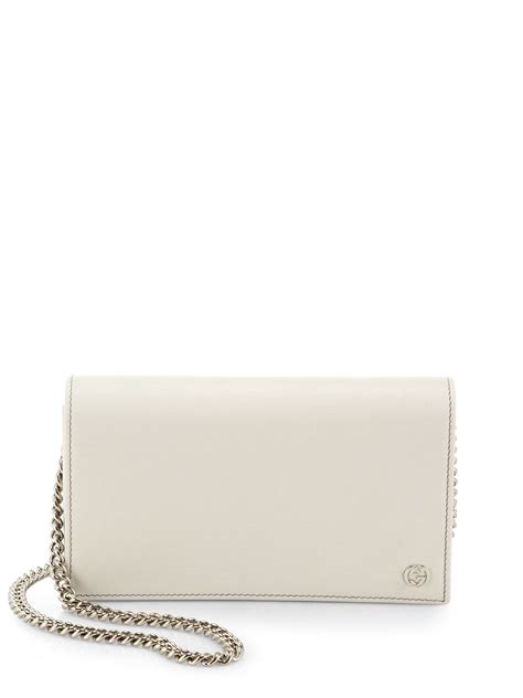 gucci wallet on chain white|Gucci small wallet on chain.